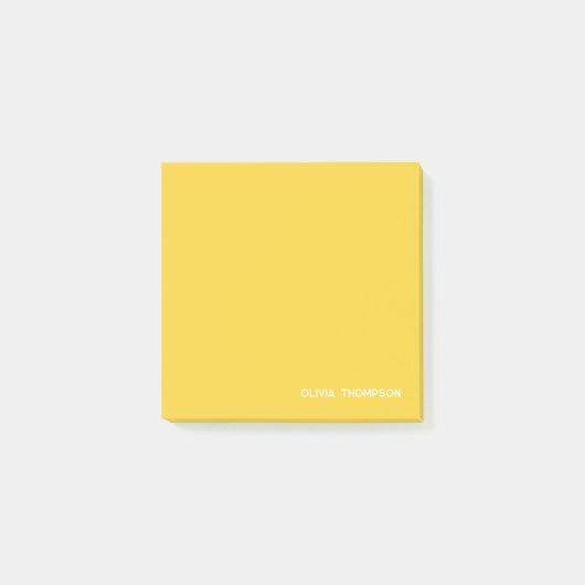 Post-it® Nom jaune Sticky (Devant)