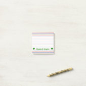 Post-it® Nom ; L'arène de hockey sur glace Piste-A inspiré (Sur un bureau)