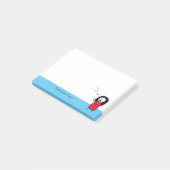 Post-it® Nom mignon d'illustration de musique de fille de (Incliné)