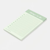 Post-it® Nom mignon Green School Tâches quotidiennes (Incliné)