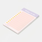 Post-it® Nom mignon Purple School Checlist (Incliné)