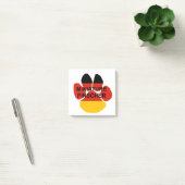 Post-it® nom minuscule de la patte drapeau germanique (Bureau)