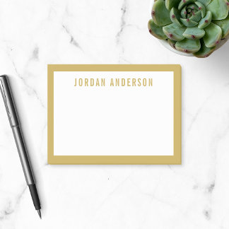 Post-it® Nom moderne en gras avec couleur de bordure modifi