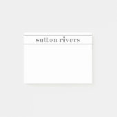 Post-it® Nom moderne Gris (Devant)