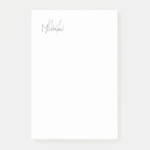 Post-it® Nom moderne minimaliste monogramme