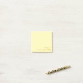 Post-it® Nom moderne (ou autre texte) Jaune (Sur un bureau)