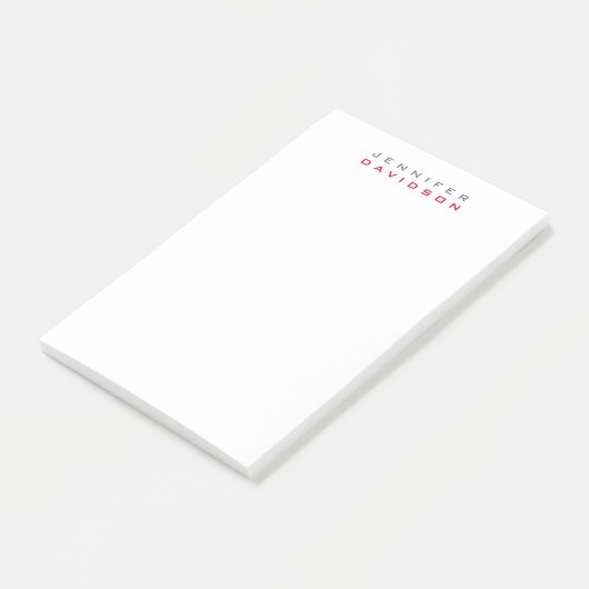 Post-it® Nom moderne professionnel élégant (Incliné)