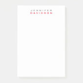 Post-it® Nom moderne professionnel élégant (Devant)