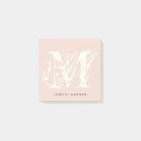 Nom monogramme de typographie chic
