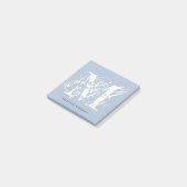 Post-it® Nom monogramme de typographie chic (Incliné)
