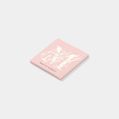 Post-it® Nom monogramme de typographie chic (Incliné)
