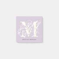 Nom monogramme de typographie chic