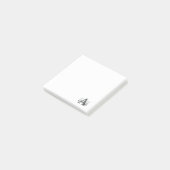 Post-it® Nom Monogramme Moderne (Incliné)