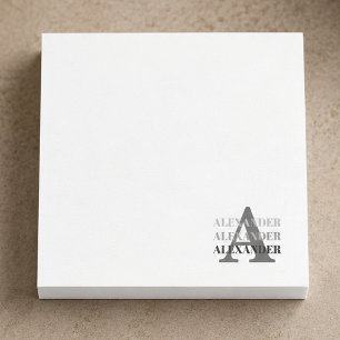 Post-it® Nom Monogramme Moderne