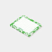 Post-it® Nom:  Motif Shamrock de St Patrick Green Random (Incliné)