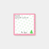 Post-it® Nom ou entreprise drôle Cher devis Père Noël (Devant)