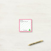 Post-it® Nom ou entreprise drôle Cher devis Père Noël (Sur un bureau)