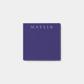 Post-it® Nom ou mot classique | Bleu foncé pourri (Devant)