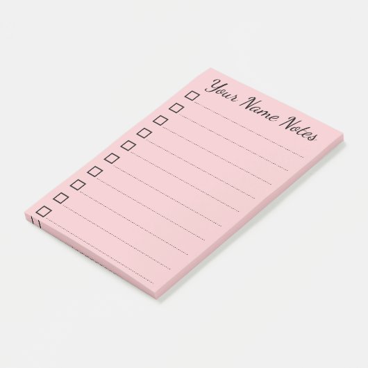 Post-it® Nom personnalisé (Incliné)