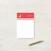 Post-it® Nom personnalisé Basique Nettoyer Simple Minimalis (Sur un bureau)