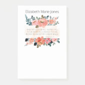 Post-it® Nom personnalisé Bible Verse Bloc-notes (Devant)