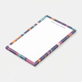 Post-it® Nom personnalisé Bordure Super rétro violet (Incliné)