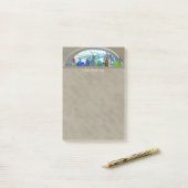 Post-it® Nom personnalisé Bouteilles en verre Plante Fenêtr (Sur un bureau)