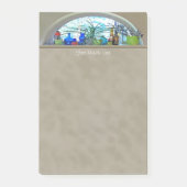 Post-it® Nom personnalisé Bouteilles en verre Plante Fenêtr (Devant)