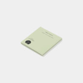 Post-it® Nom personnalisé Chat endormi C'est OK d'être intr (Incliné)