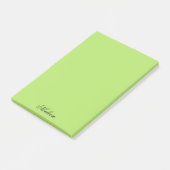 Post-it® Nom personnalisé couleur chaux simple (Incliné)