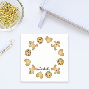 Post-it® Nom personnalisé Cute Cookie Gingerbread Homme