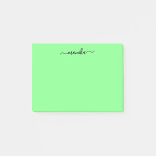Post-it® Nom personnalisé Cute Green Lime