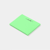 Post-it® Nom personnalisé Cute Green Lime (Incliné)