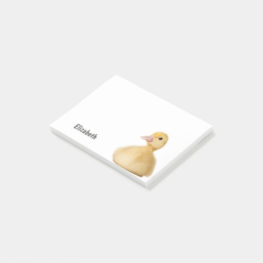 Post-it® Nom personnalisé de canard mignon (Incliné)