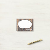 Post-it® Nom personnalisé de la bulle Talk (Sur un bureau)