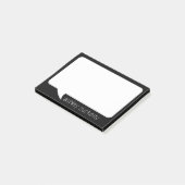 Post-it® Nom personnalisé de la bulle Talk et couleur arriè (Incliné)