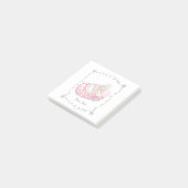 Post-it® Nom personnalisé de l'ours en peluche mignon (Incliné)