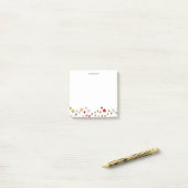 Post-it® Nom personnalisé des feuilles d'automne (Sur un bureau)