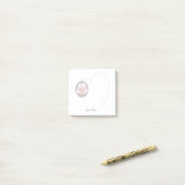 Post-it® Nom personnalisé du hérisson Notes de coeur (Sur un bureau)