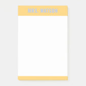 Post-it® Nom personnalisé Enseignant Papeterie Appréciation (Devant)