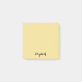 Post-it® Nom personnalisé Gold Yellow Home Office Business (Devant)