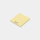 Post-it® Nom personnalisé Gold Yellow Home Office Business (Incliné)