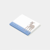 Post-it® Nom personnalisé Greyhound italien (Incliné)