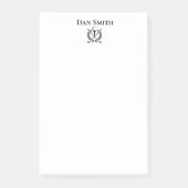 Post-it® Nom personnalisé Gros message (Devant)