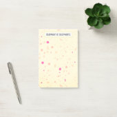Post-it® Nom Personnalisé Jaune Joli Specké (Bureau)