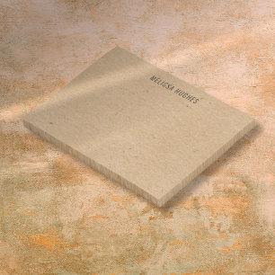 Post-it® Nom personnalisé Kraft rustique Boho Chic