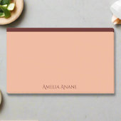 Post-it® Nom personnalisé l Blush Pink & Dark Red Typograph
