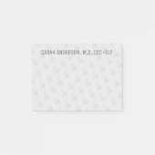 Post-it® Nom personnalisé Langue de la parole Pathologiste  (Devant)