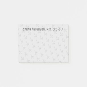Post-it® Nom personnalisé Langue de la parole Pathologiste 