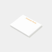 Post-it® Nom personnalisé minimal moderne (Incliné)